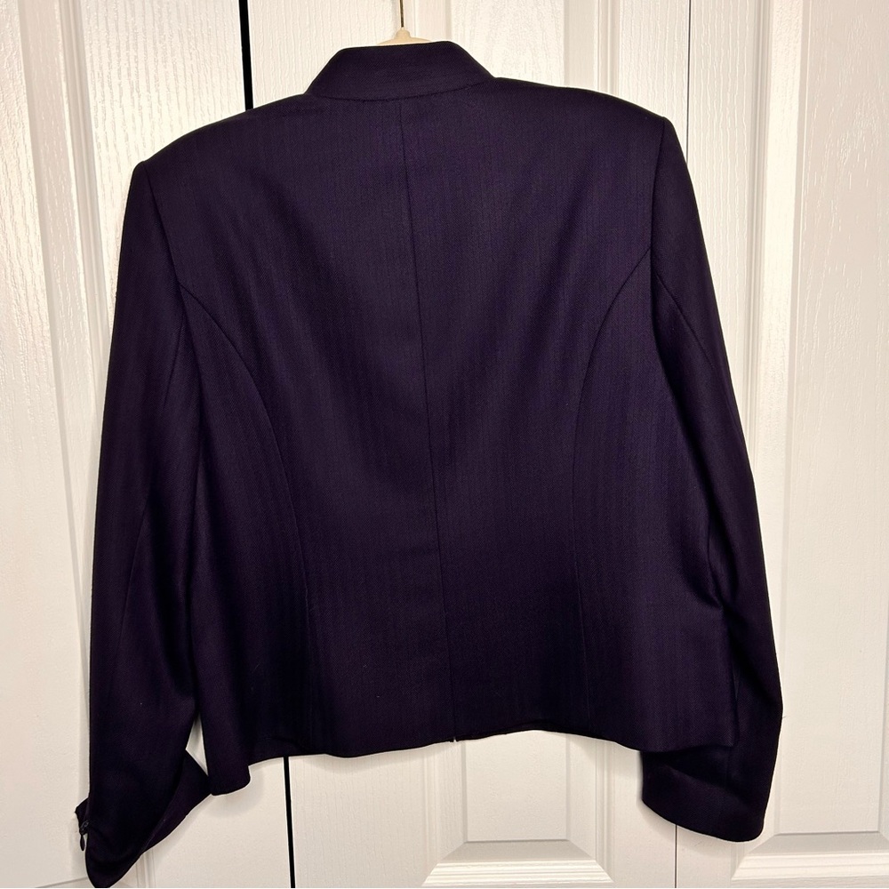 Pendleton Blue Wool Blazer Jacket 14 Zip Mandarin… - image 7